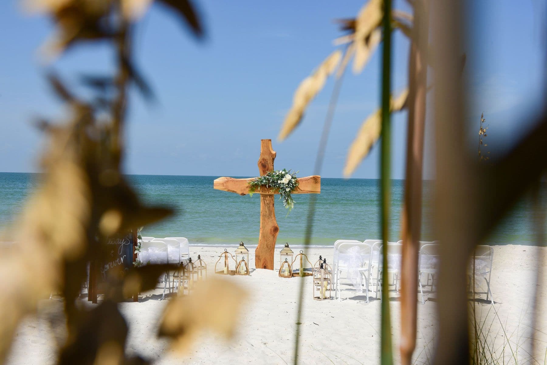 Wedding Cross on the Beach