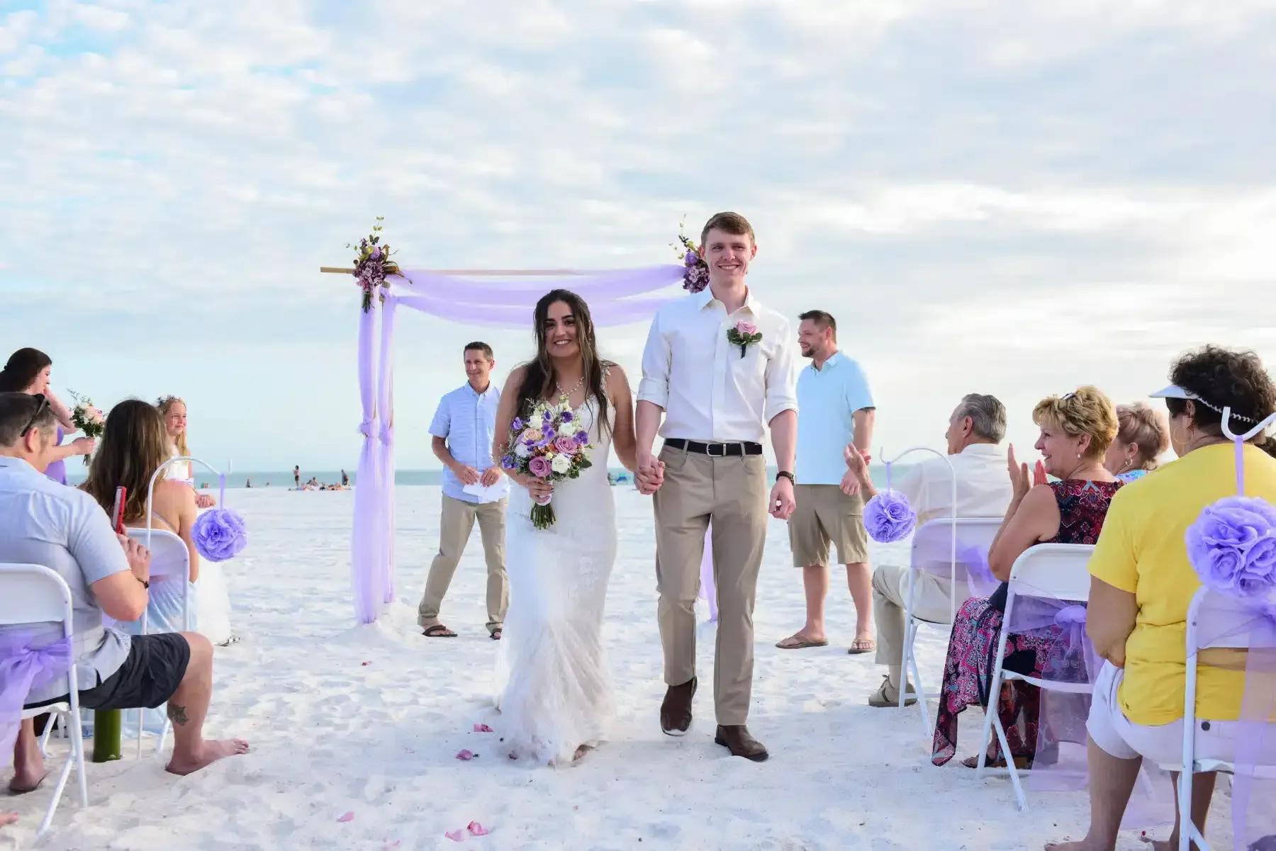 Sarasota beach wedding photo 2