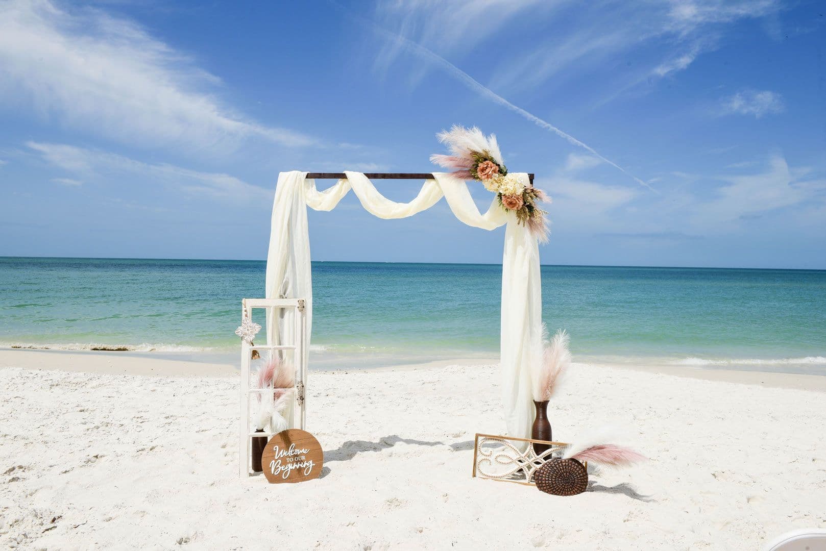 Florida Boho Beach Wedding decorations