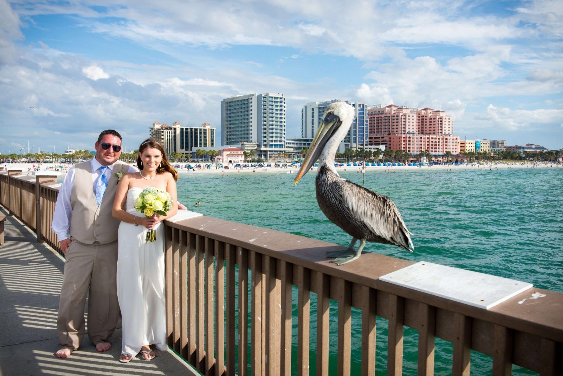 Clearwater beach wedding ceremony by Florida Weddings